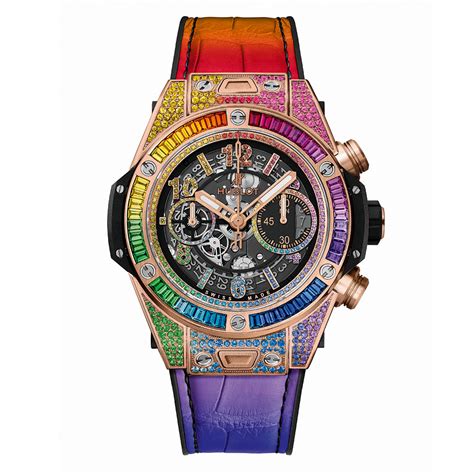 hublot rainbow gold|hublot rainbow watch.